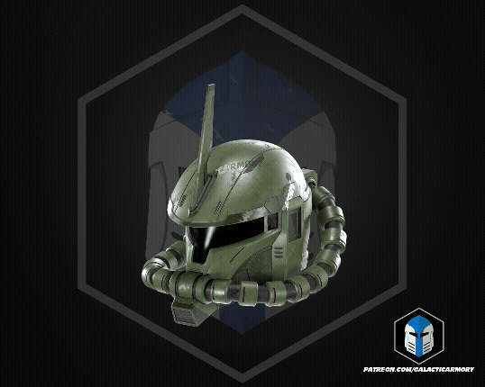 [New Files] A custom Zaku Mando helmet is here!