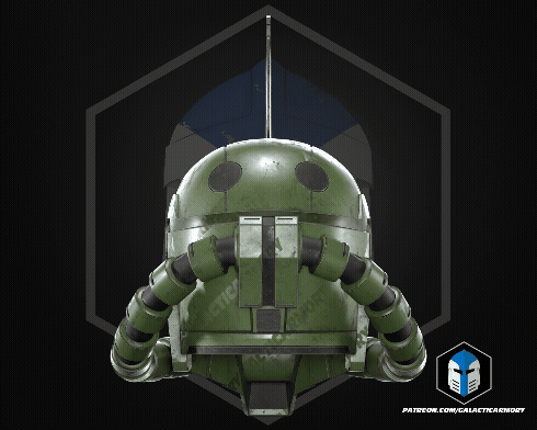 [New Files] A custom Zaku Mando helmet is here!