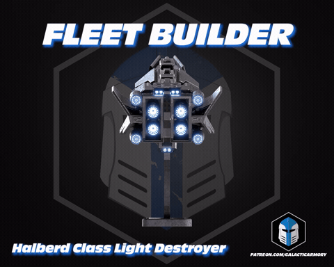 [New Files] The Fleet Builder Halo Halberd Class Light Destroyer is here!