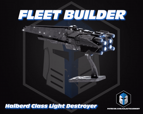 [New Files] The Fleet Builder Halo Halberd Class Light Destroyer is here!